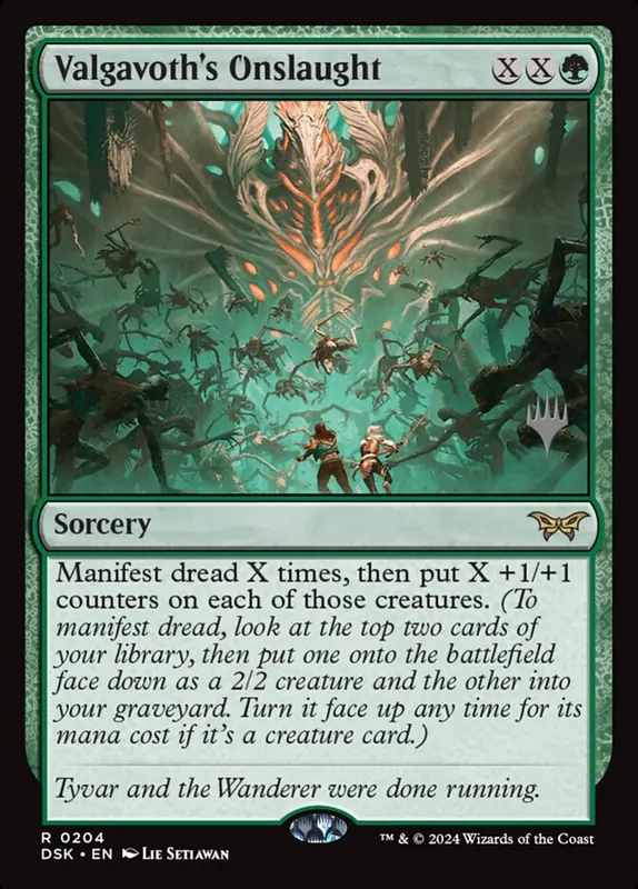 Valgavoth's Onslaught [Duskmourn: House of Horror Promos]