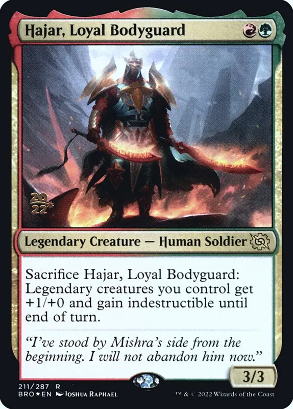 Hajar, Loyal Bodyguard [The Brothers' War Promos]