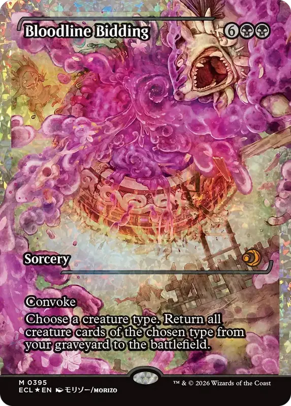 Bloodline Bidding (Showcase) (Fracture Foil) [Lorwyn Eclipsed]