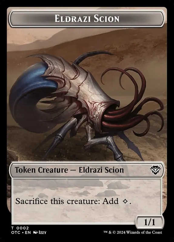 Eldrazi Scion [Outlaws of Thunder Junction Commander Tokens]
