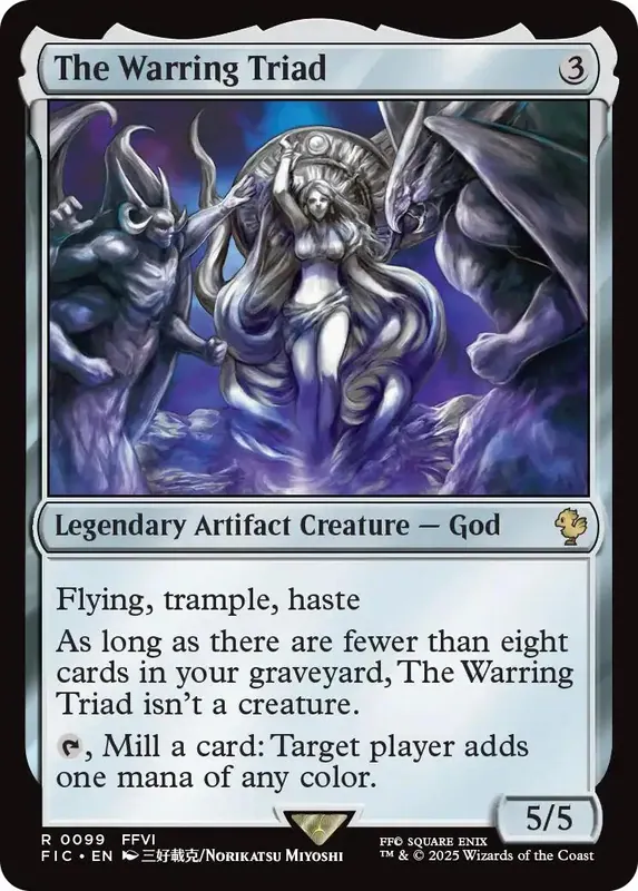 The Warring Triad (Surge Foil) [FINAL FANTASY Commander]