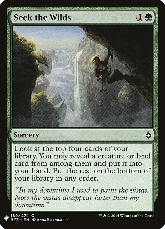 Seek the Wilds [The List]