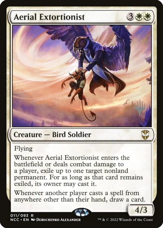 Aerial Extortionist [New Capenna Commander Promos]