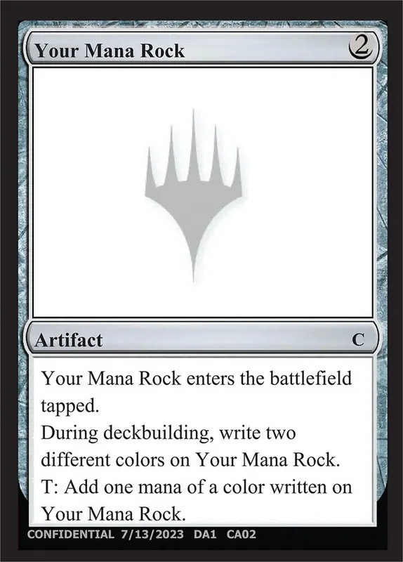 Your Mana Rock [Unknown Event]