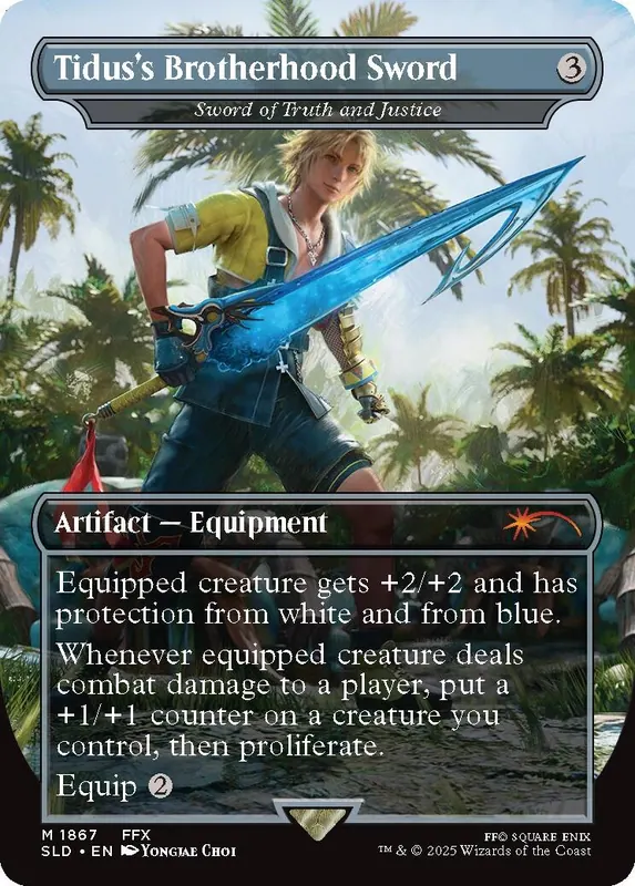 Tidus's Brotherhood Sword - Sword of Truth and Justice [Secret Lair Drop Series]