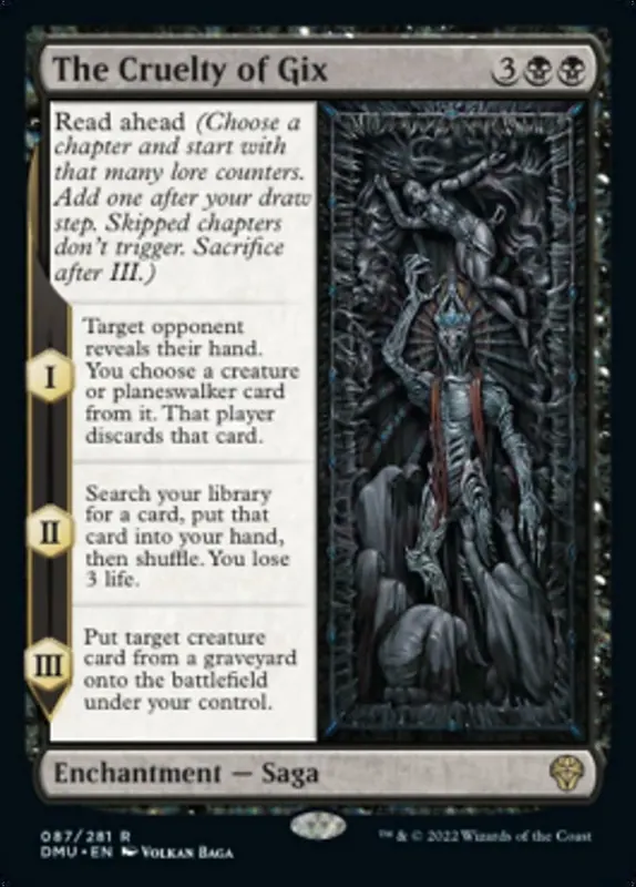 The Cruelty of Gix [Dominaria United] - Español