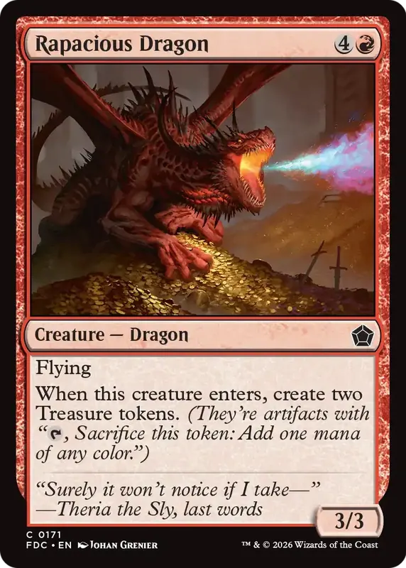 Rapacious Dragon [Foundations Commander]