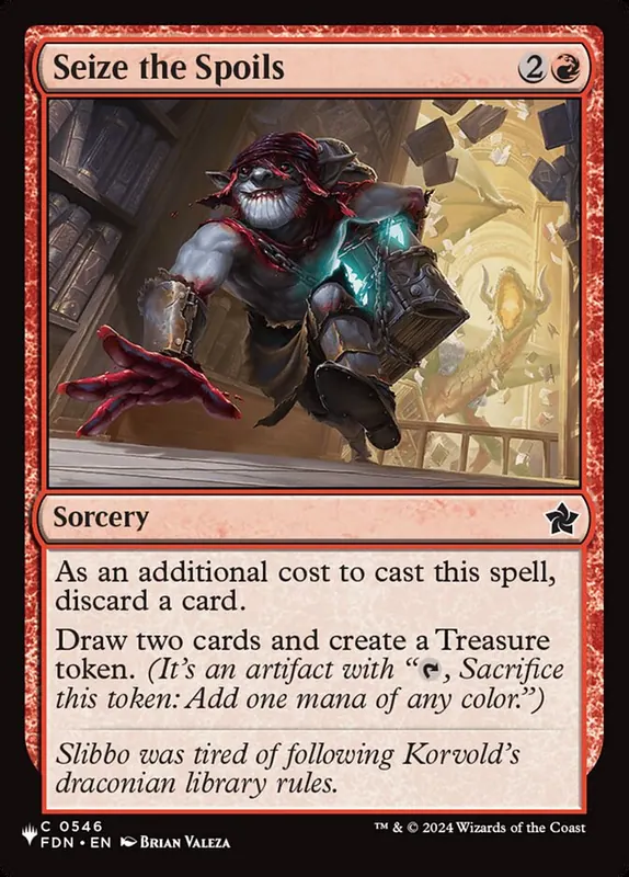 Seize the Spoils [The List]