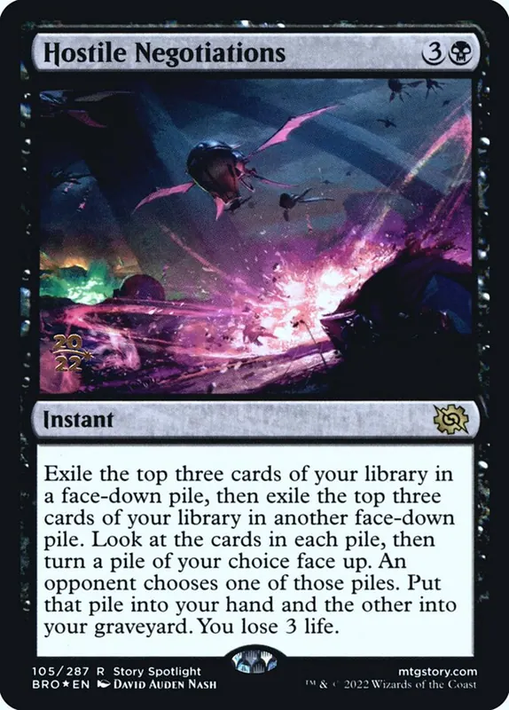 Hostile Negotiations [The Brothers' War Promos]