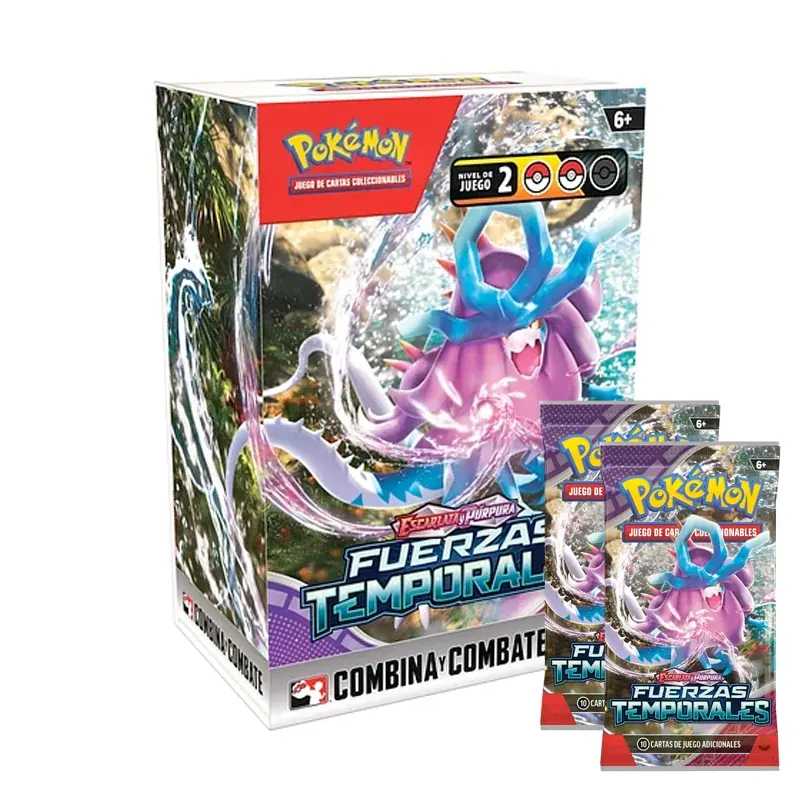 Kit de Pre lanzamiento Pokémon - Fuerzas Temporales -  Español + 2 sobres