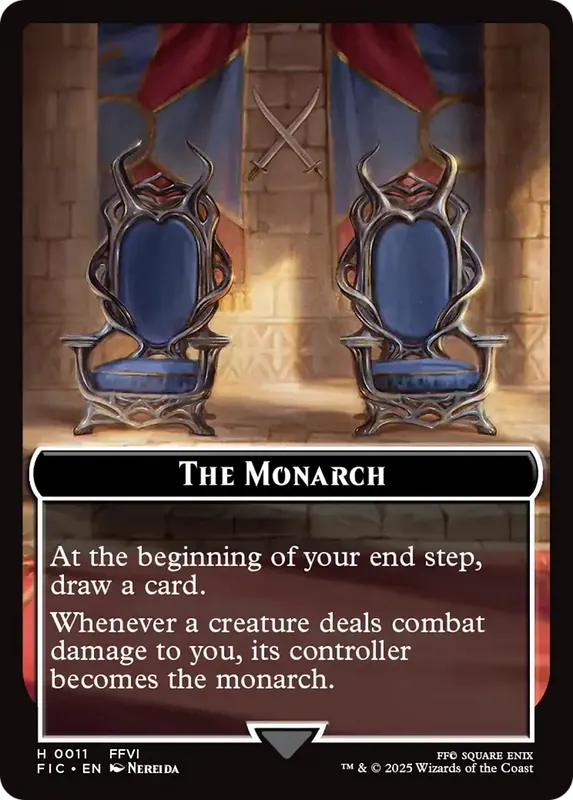 The Blackjack // The Monarch Double-Sided Token [FINAL FANTASY Commander Tokens]