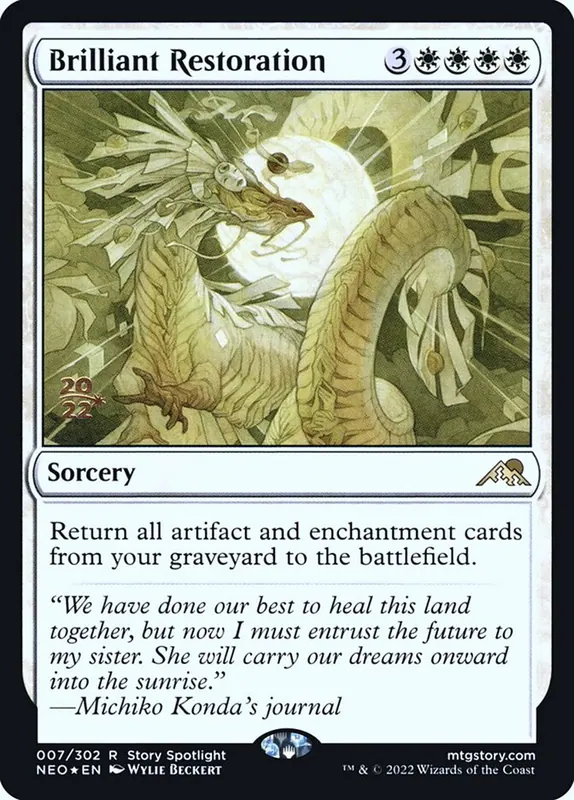 Brilliant Restoration [Kamigawa: Neon Dynasty Promos]