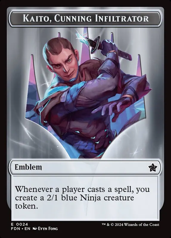 Kaito, Cunning Infiltrator Emblem [Foundations Tokens]