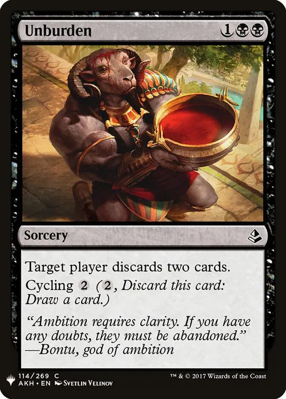 Unburden [The List]
