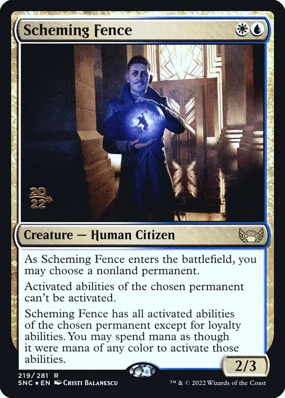 Scheming Fence [Streets of New Capenna Promos]
