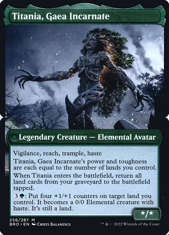 Titania, Gaea Incarnate [The Brothers' War Promos]