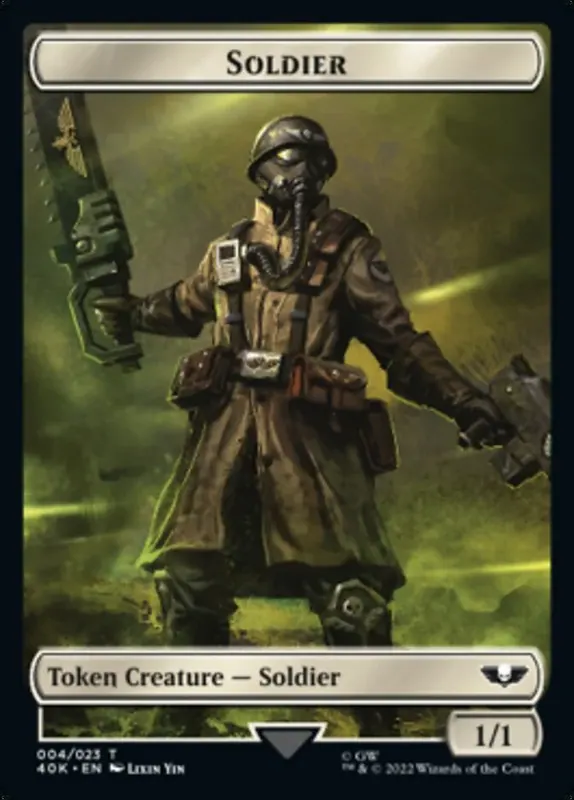 Soldier (004) // Arco-Flagellant Double-Sided Token [Warhammer 40,000 Tokens]
