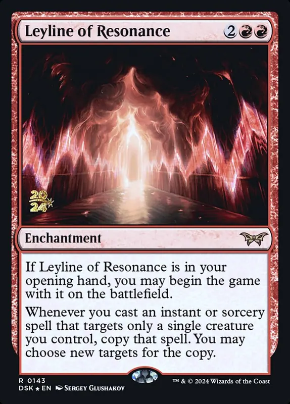Leyline of Resonance [Duskmourn: House of Horror Promos]