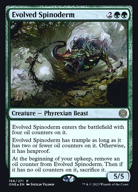 Evolved Spinoderm [Phyrexia: All Will Be One Promos]