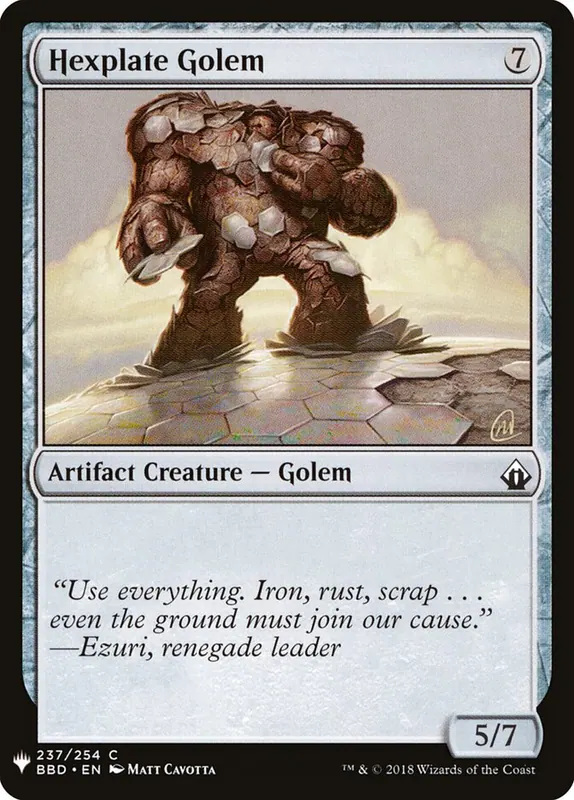 Hexplate Golem [The List]