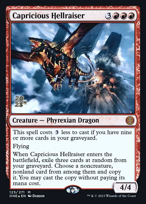 Capricious Hellraiser [Phyrexia: All Will Be One Promos]