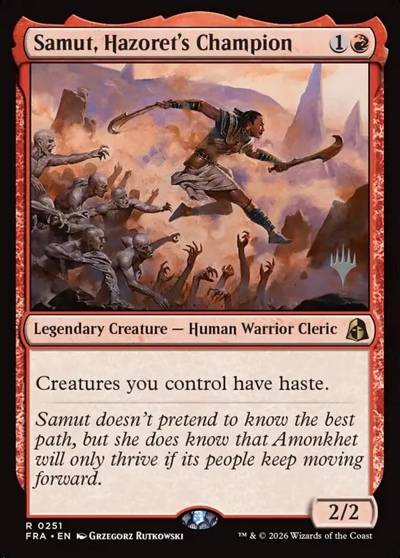 Samut, Hazoret's Champion [Reality Fracture Promos]