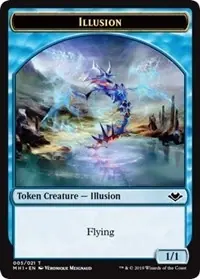 Illusion (005) // Elephant (012) Double-Sided Token [Modern Horizons Tokens]