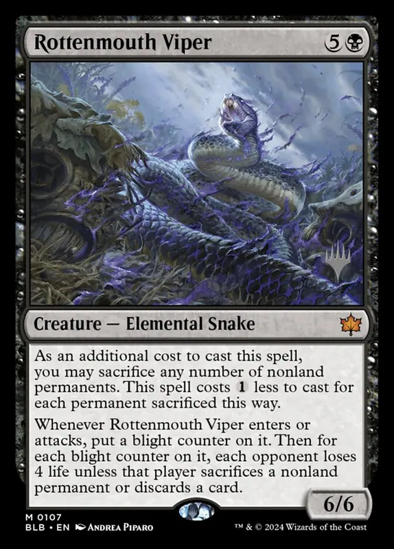 Rottenmouth Viper [Bloomburrow Promos]