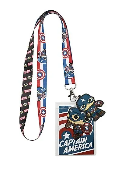 FUNKO POP! LANYARD CAPTAIN AMERICA