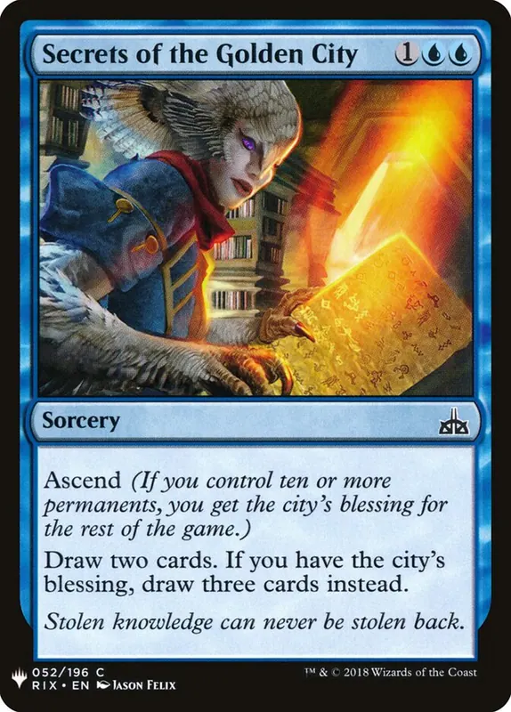 Secrets of the Golden City [The List]
