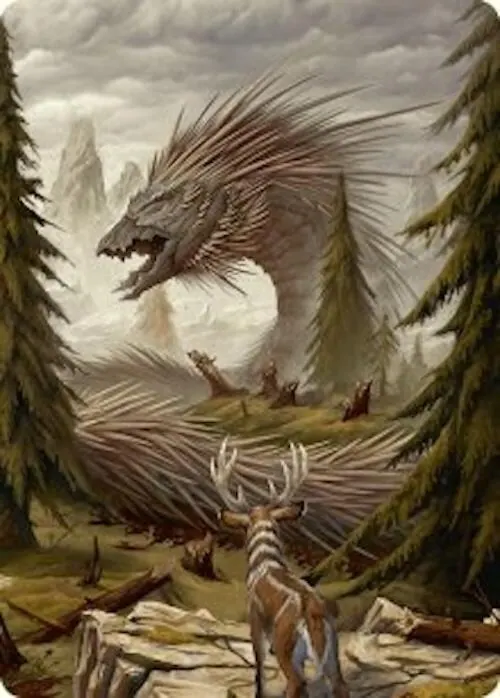 Quilled Greatwurm Art Card (44/54) [Foundations Art Series]