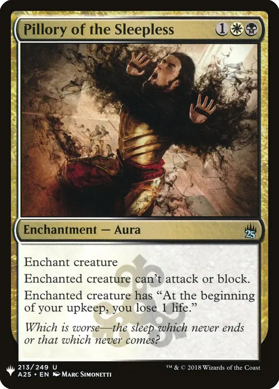 Pillory of the Sleepless [The List]