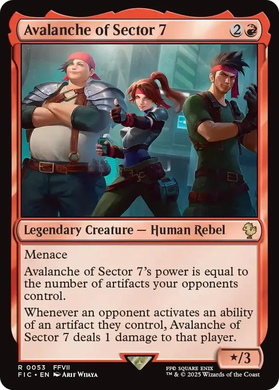 Avalanche of Sector 7 (Surge Foil) [FINAL FANTASY Commander]