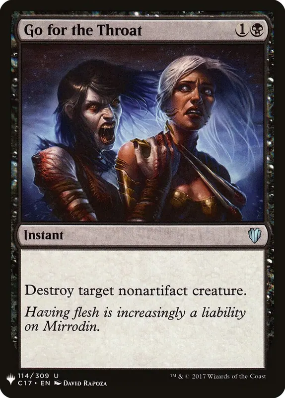 Go for the Throat [The List]