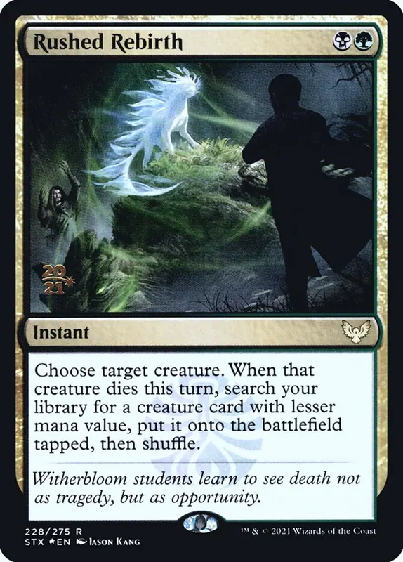 Rushed Rebirth [Strixhaven: School of Mages Promos]