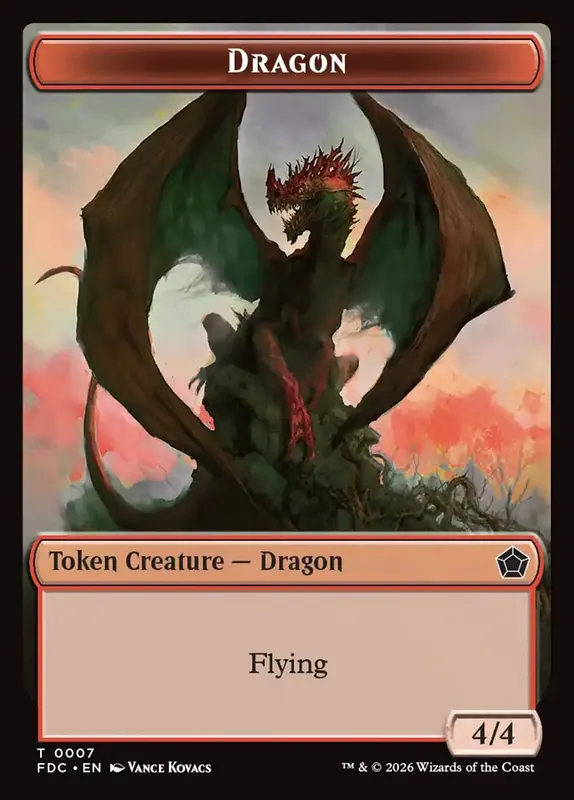 Dragon [Foundations Commander Tokens]