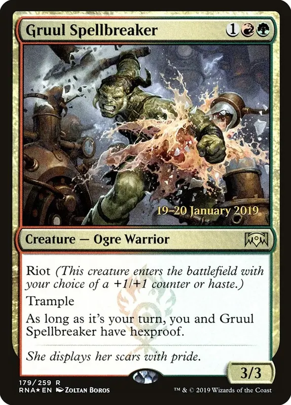 Gruul Spellbreaker - Español [Ravnica Allegiance Prerelease Promos]