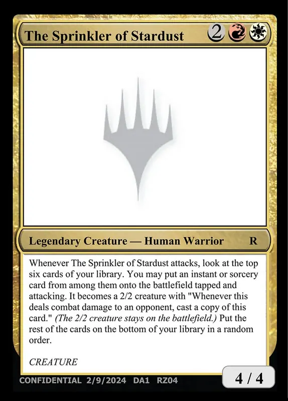 The Sprinkler of Stardust [Unknown Event]