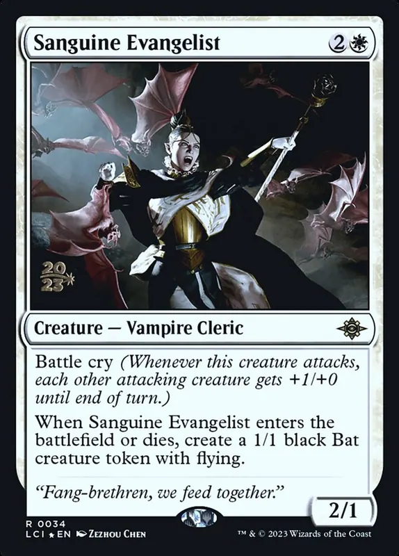 Sanguine Evangelist [The Lost Caverns of Ixalan Promos]