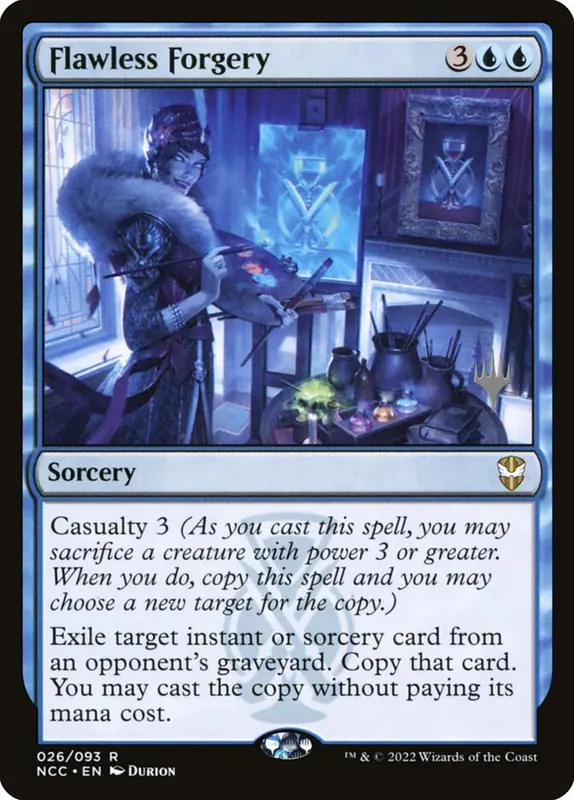 Flawless Forgery [New Capenna Commander Promos]