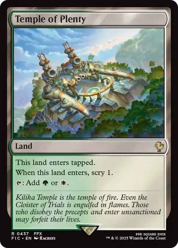 Temple of Plenty [FINAL FANTASY Commander]
