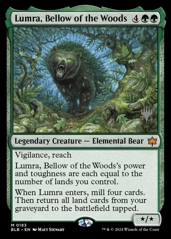 Lumra, Bellow of the Woods [Bloomburrow Promos]
