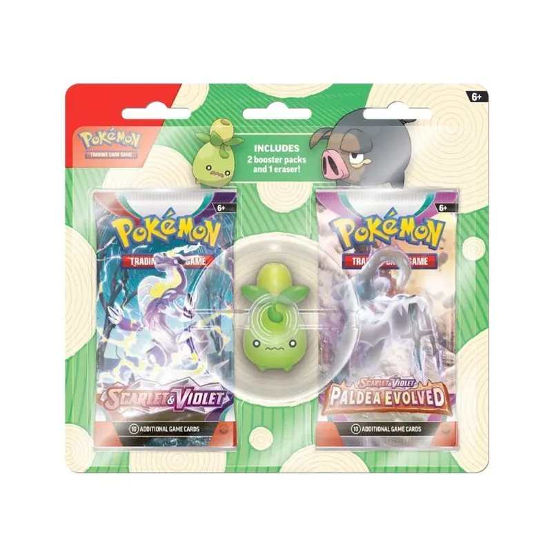 Pokémon Back to School Eraser Blister - Smolive - Ingles