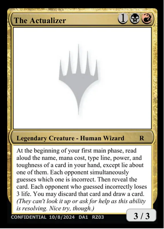 The Actualizer [Unknown Event]