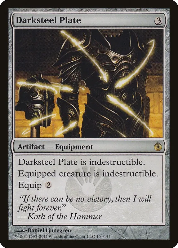 Darksteel Plate [Mirrodin Besieged] - Español