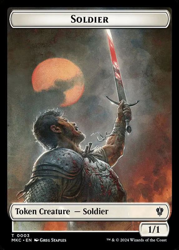 Soldier [Murders at Karlov Manor Commander Tokens]