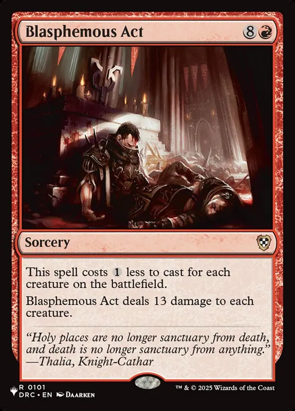 Blasphemous Act [The List]