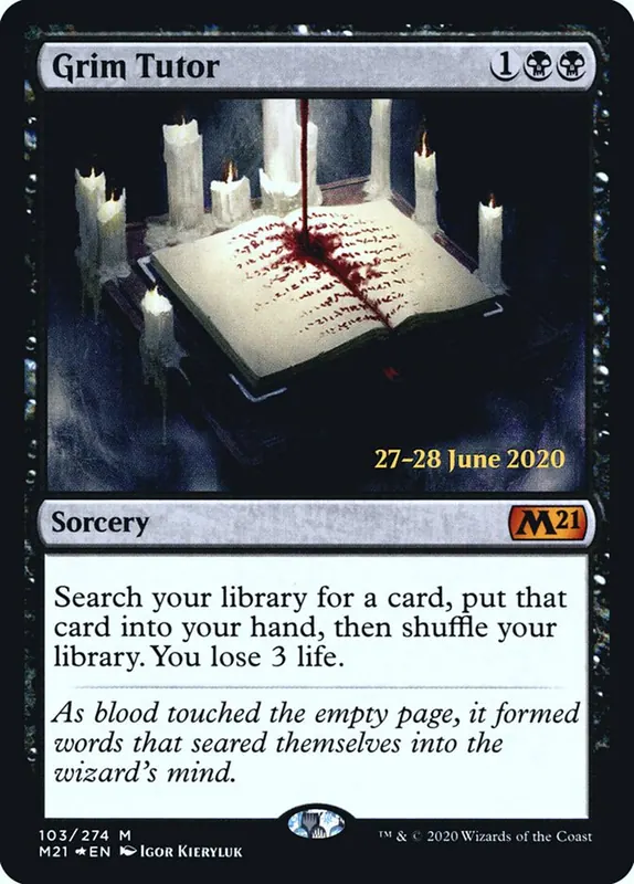 Grim Tutor [Core Set 2021 Promos]