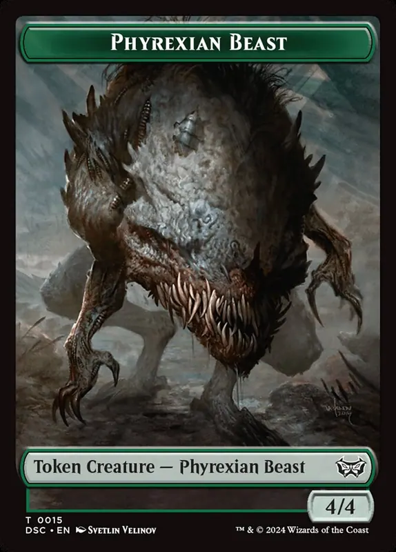Phyrexian Beast [Duskmourn Commander Tokens]