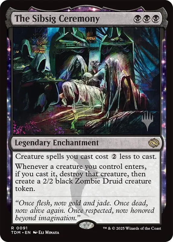 The Sibsig Ceremony (Promo Pack) [Tarkir: Dragonstorm Promos]